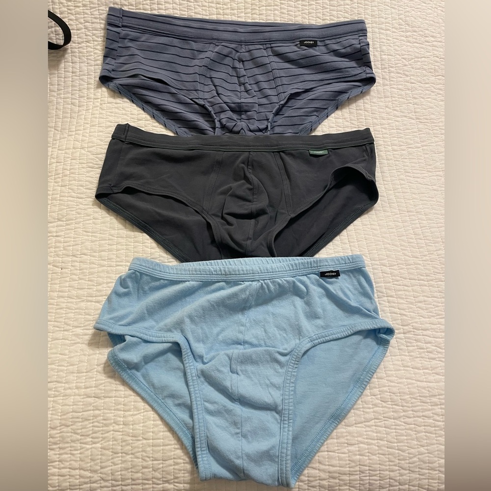 Lot of 3 Jockey Briefs Elance Low Rise Stretch Large